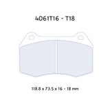 CL Brakes 4061T16 RC6 MINI JCW John Cooper Works Performance Competition Front Braking Pads