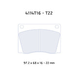 CL Brakes 4114t18 RC6E TVR Griffith V8 1963 Performance Endurance Long Distance Front Race Pads