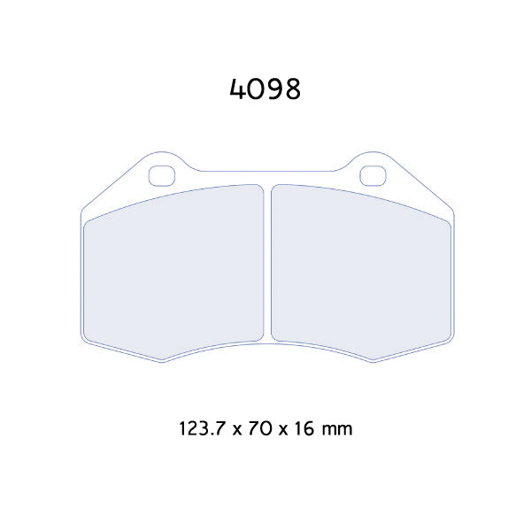 CL Brakes 4098 RC6 Renault Clio BREMBO MK3 197 200 Competition Front Braking Pads