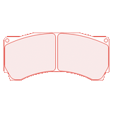 5069w54t25 RC8 Performance Sintered Race Braking Pads AP Racing CP9668 TCR