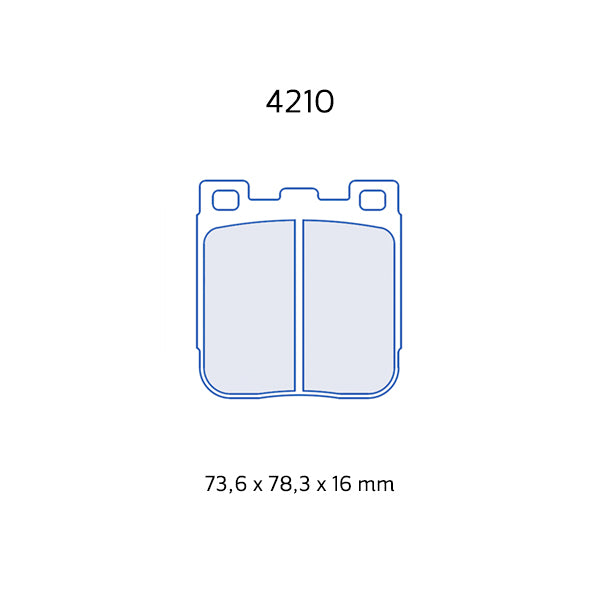 CL Brakes 4210 RC5 BMW M2 M3 M4 Series BREMBO Trackday/race REAR Brake Pads